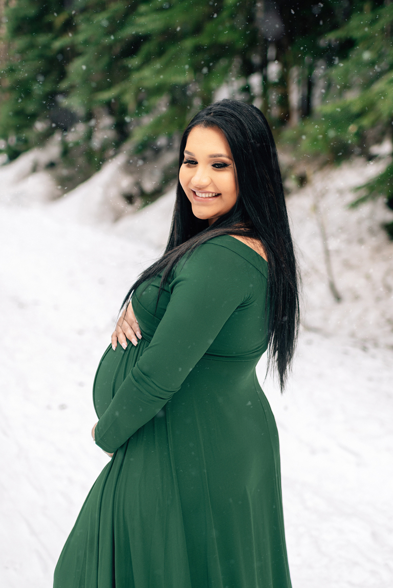 Maternity session in the mountains
